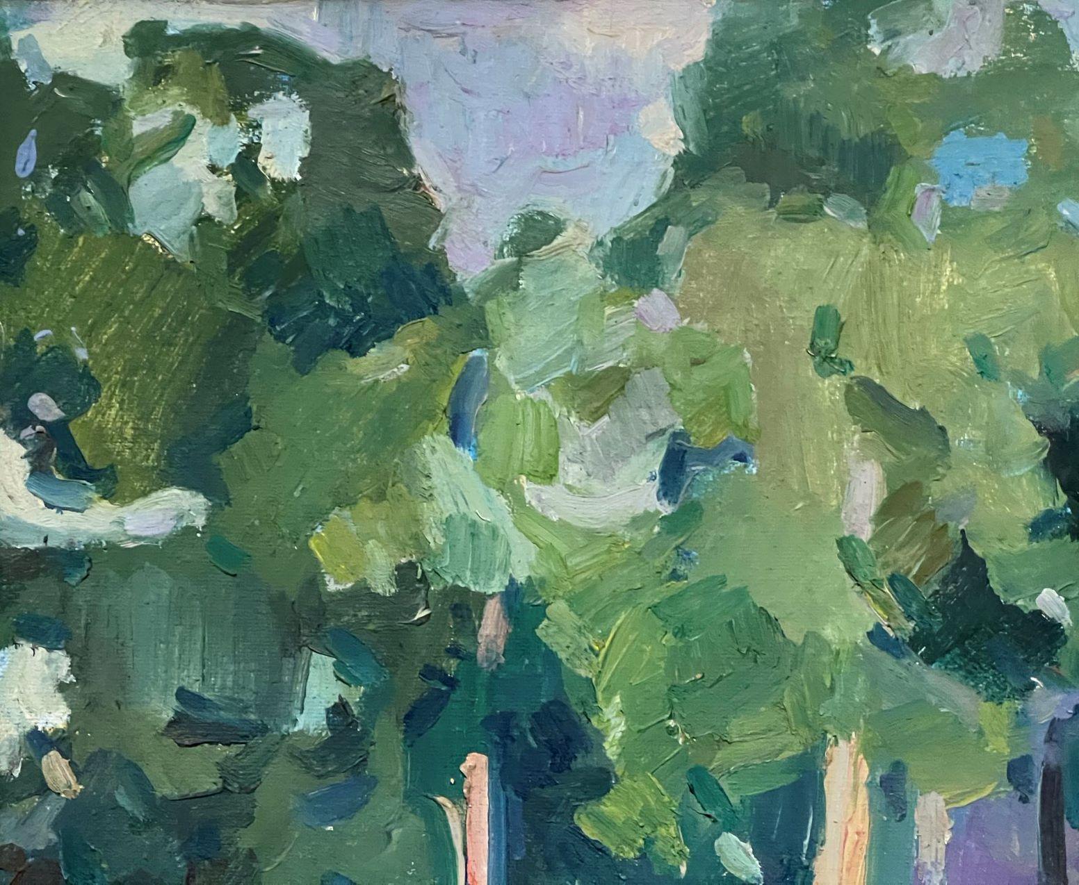 Coolness, Postimpressionismus Paul Cézanne Original Ölgemälde, hängefertig im Angebot 2