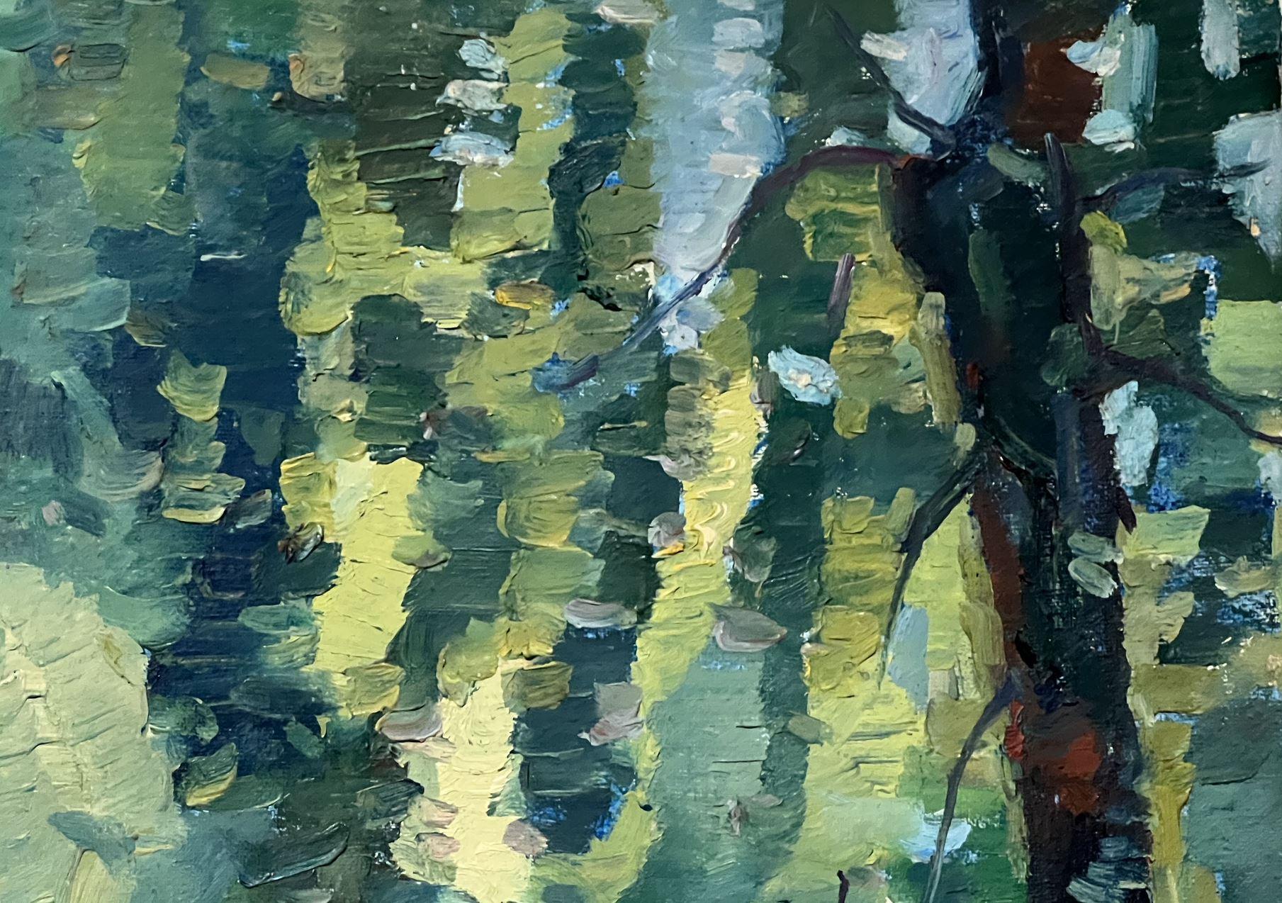 Künstler: Peter Tovpev
Werk: Original-Ölgemälde, handgefertigtes Kunstwerk, ein Unikat 
Medium: Öl auf Leinwand 
Jahr: 2020
Stil: Impressionismus
Titel: Coolness
Größe: 23,5