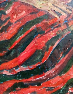 Girl in the Garden, Figurative Art Original oil Painting, Ready to Hang