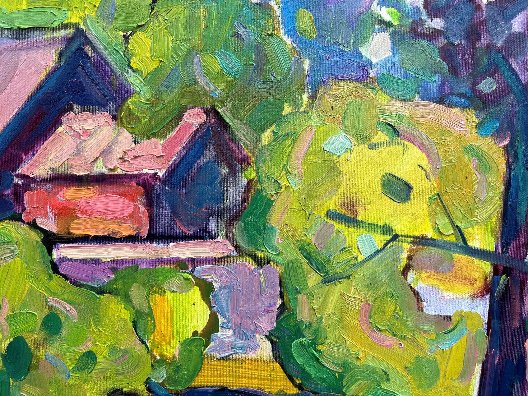 Artist: Peter Tovpev
Work: Original oil painting, handmade artwork, one of a kind 
Medium: Oil on Canvas 
Year: 2021
Style: Post Impressionism
Title: Lonely House
Size: 29.5