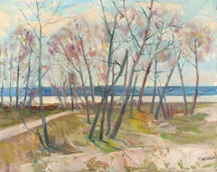 Morning Time, Landscape Impressionism Original oil Painting, Ready to Hang