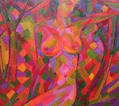 Naked Girl, Original oil Painting, Ready to Hang