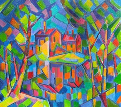 Near the Lake, Original oil Painting, Ready to Hang