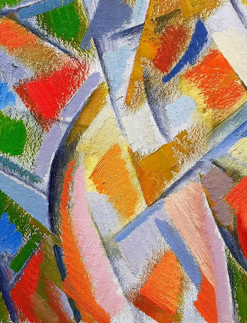 Aktfrau, Kubismus, Pablo Picasso, Original-Ölgemälde, hängefertig (Impressionismus), Painting, von Peter Tovpev