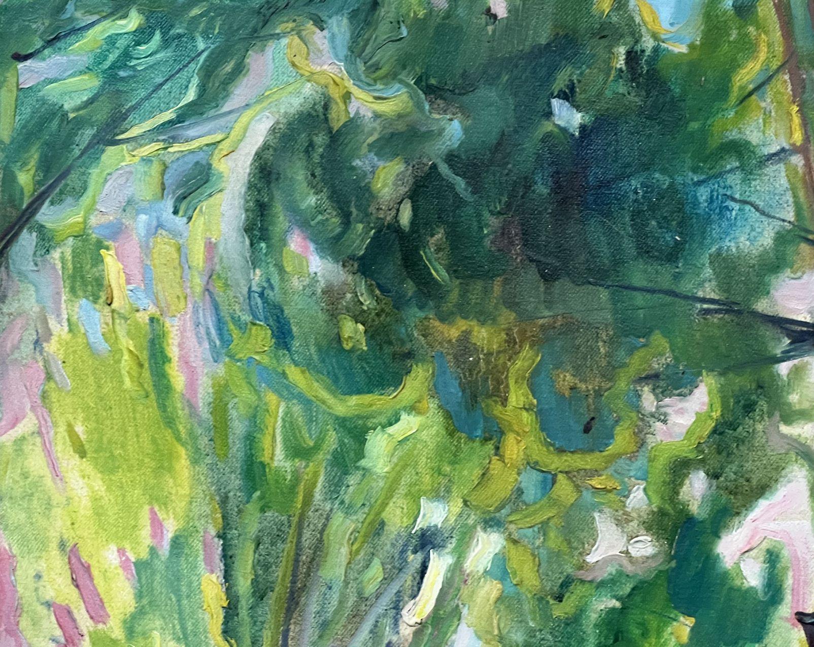 On the Beach, Impressionismus, Original-Ölgemälde in Öl, hängefertig im Angebot 4