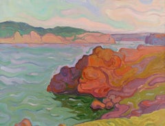 Paintings for Ann (Rocky Coast & Rays on the Water)