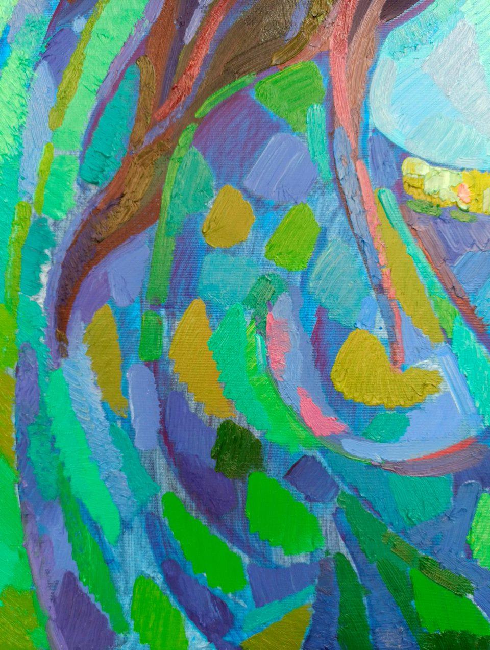Portrait d'une fille, peinture à l'huile originale, prête à être accrochée - Painting de Peter Tovpev