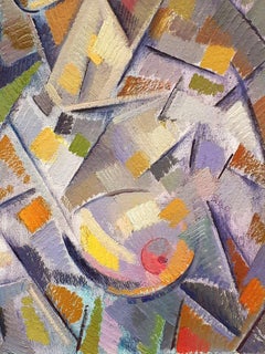 Portrait of Henriette, Cubism, Original oil Painting, Ready to Hang