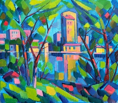 Spring Motif, Original oil Painting, Ready to Hang