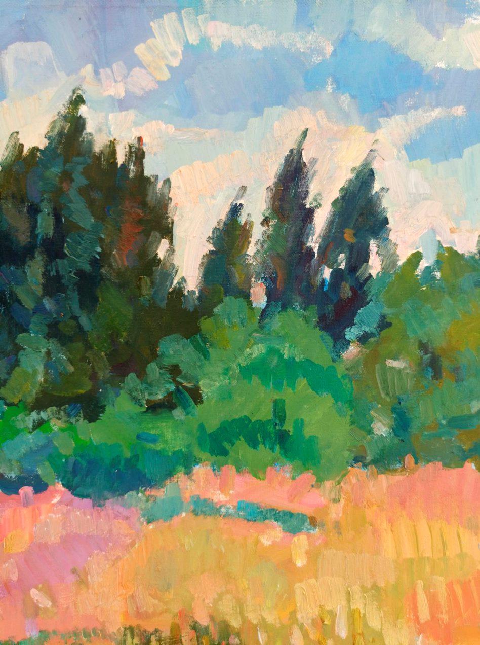 Giorno d'estate, Pittura a olio originale, pronta da appendere 2