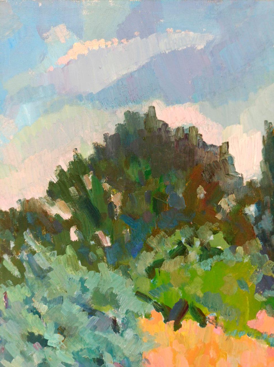 Giorno d'estate, Pittura a olio originale, pronta da appendere 4