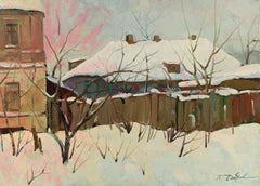 Winter Landscape, Original oil Painting, Ready to Hang