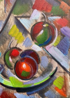 Woman on the Beach, cubisme, peinture à l'huile originale, prête à être accrochée