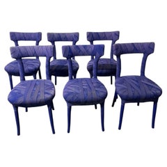 Peter Traag for Edra Mummy set of 6 chairs violet color