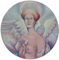 The Angel Of Fortitude, Modern Acrylic Painting by Peter Tripp