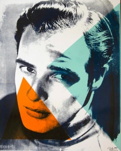 Marlin Brando Color Headshot, an Original by Peter Tunney