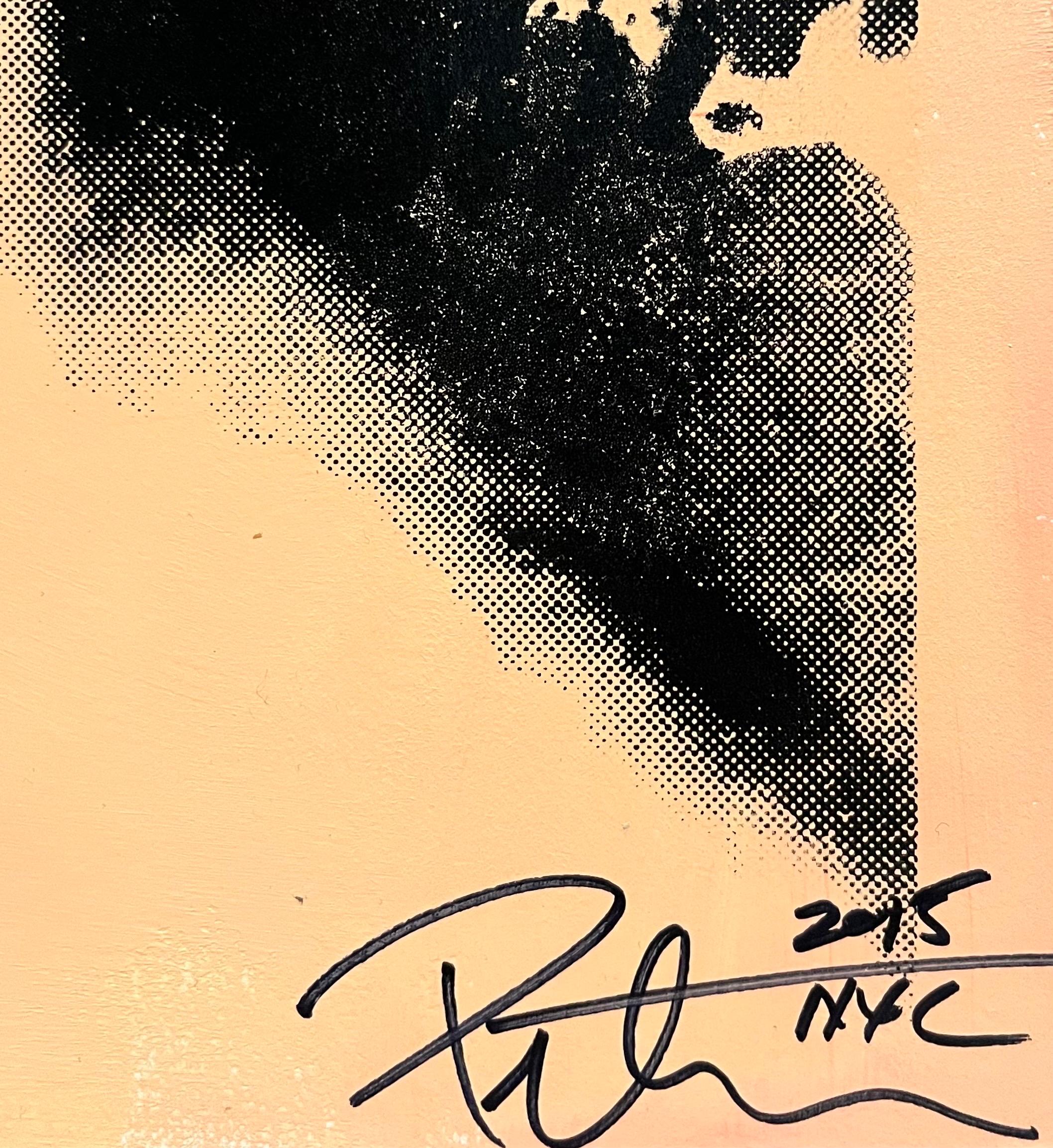 Sérigraphie Pop Art Peter Tunney tirée à la main avec peinture colorée à la main Brando en vente 2