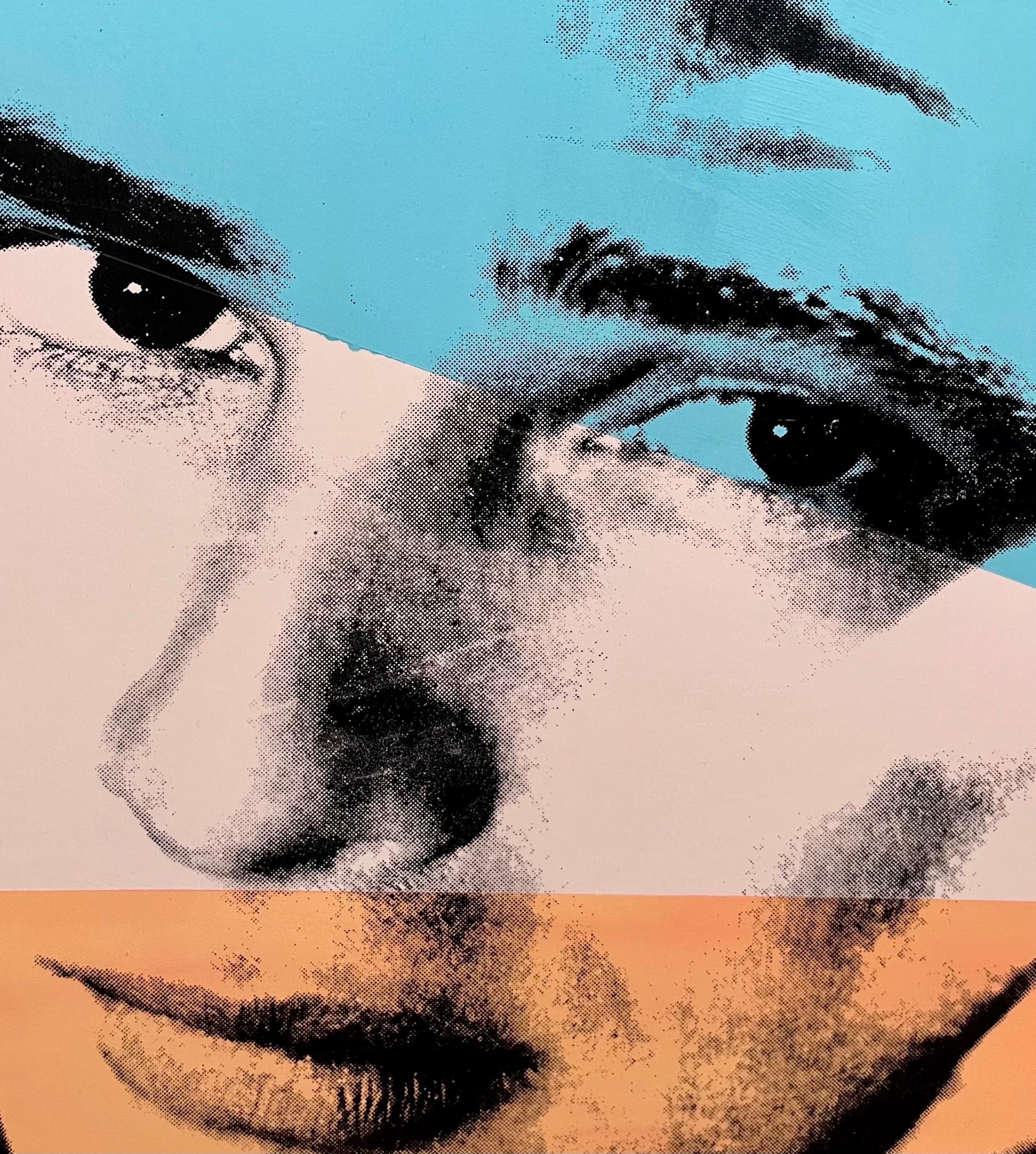 Sérigraphie Pop Art Peter Tunney tirée à la main avec peinture colorée à la main Brando en vente 5