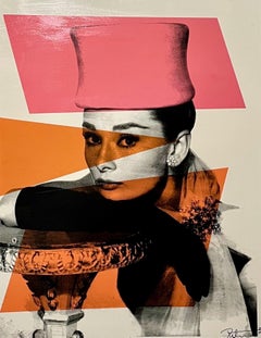 Sérigraphie Pop Art Peter Tunney tirée à la main avec peinture colorée à la main Brando