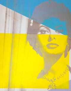 Sophia Loren Color Headshot, an Original by Peter Tunney