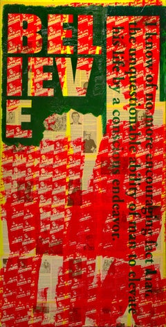 Believe" Pintura y técnica mixta sobre lienzo, 2015