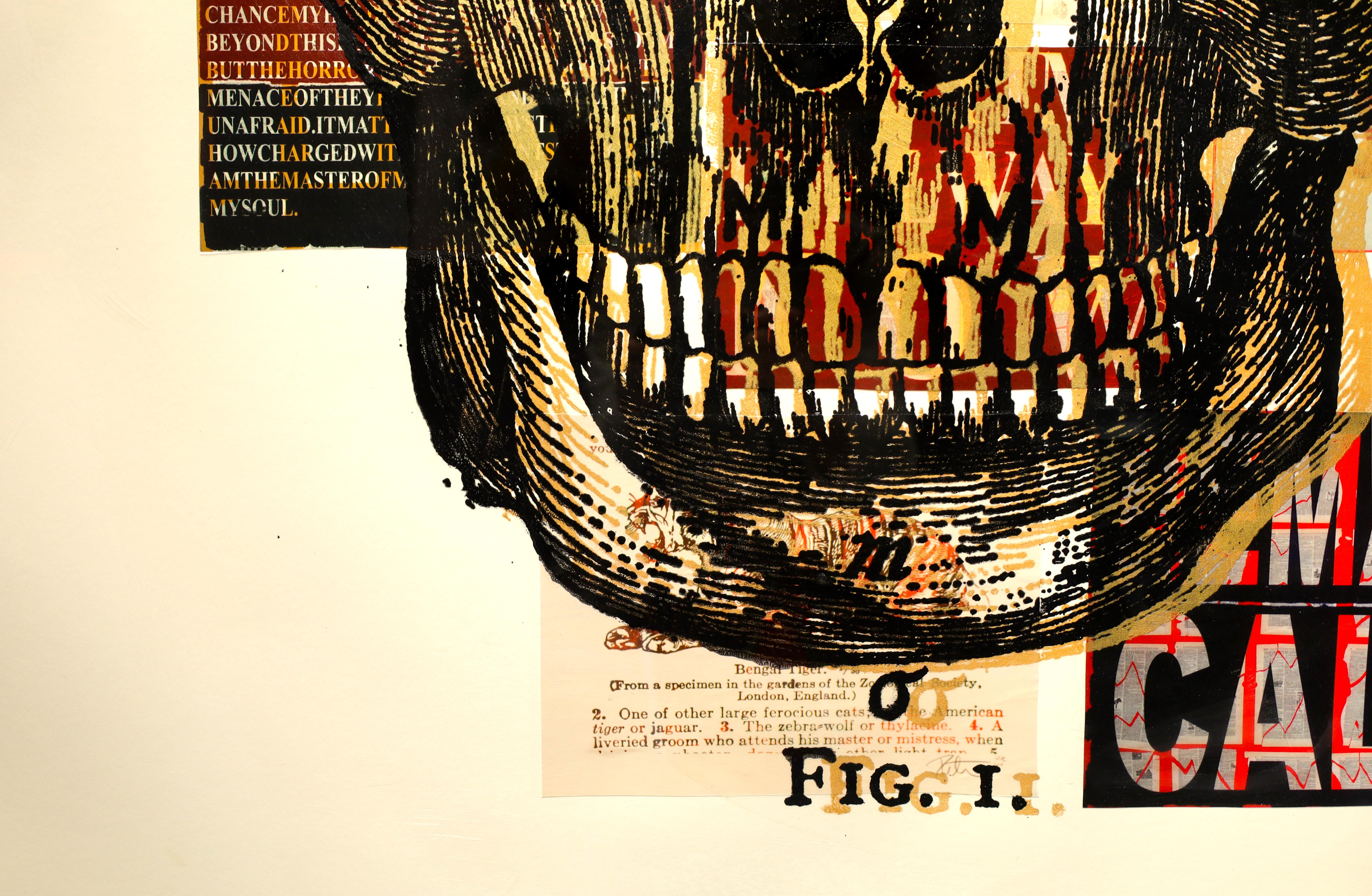 'Skull' Unique work - Painting by Peter Tunney