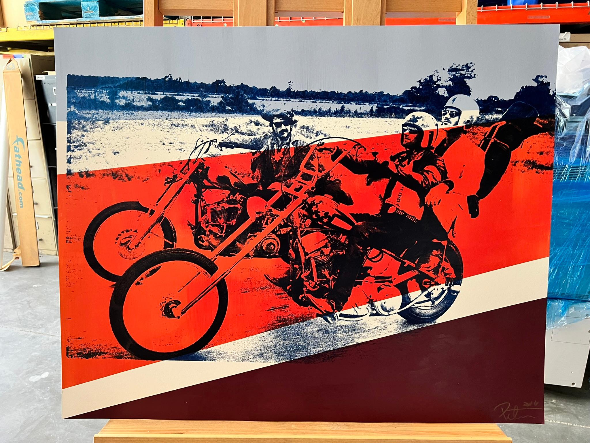 Easy Rider Bike Scene - Peter Tunney Signed For Sale 1