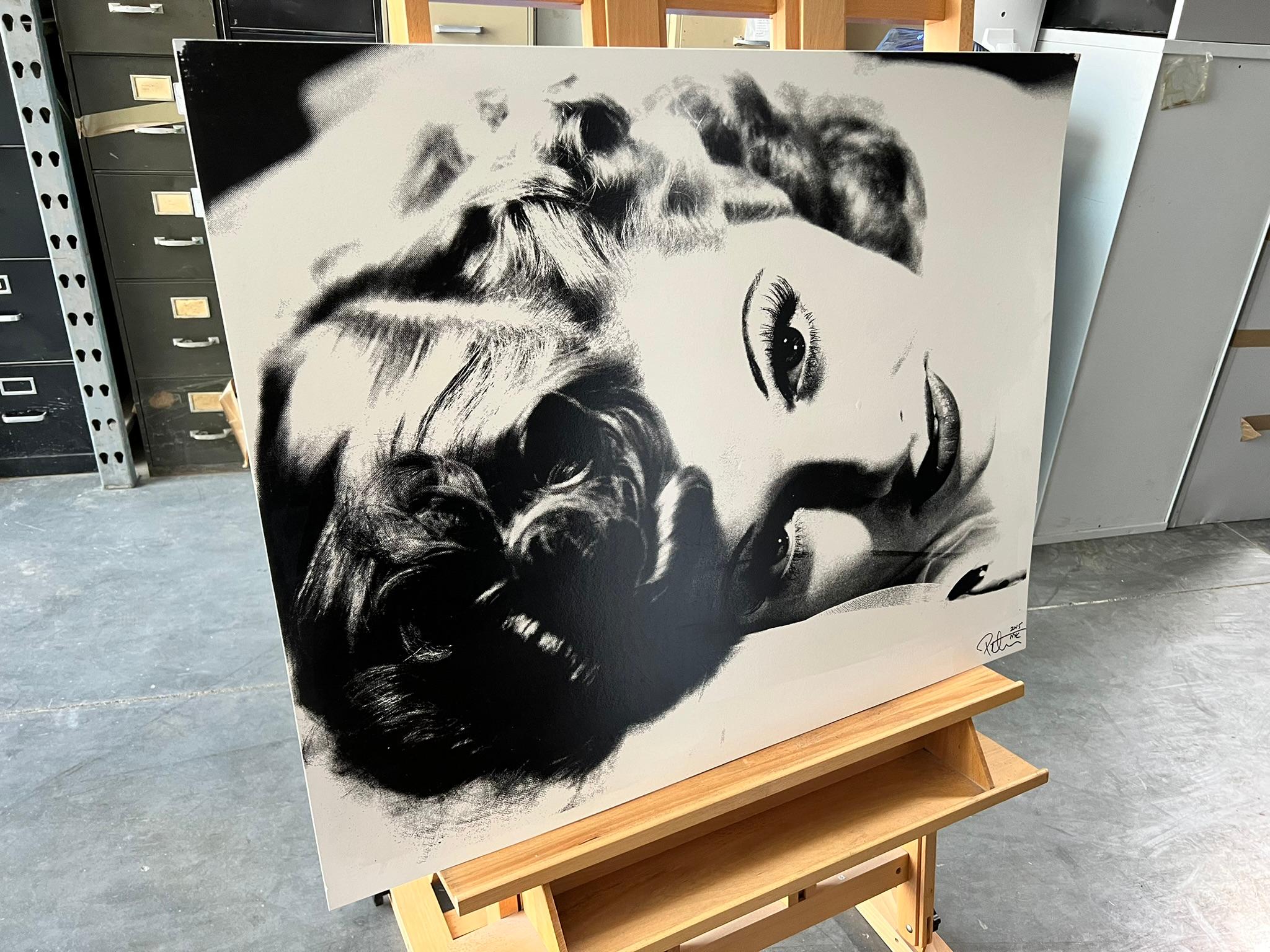 Lucille Ball on Silk - Peter Tunney Signed For Sale 4