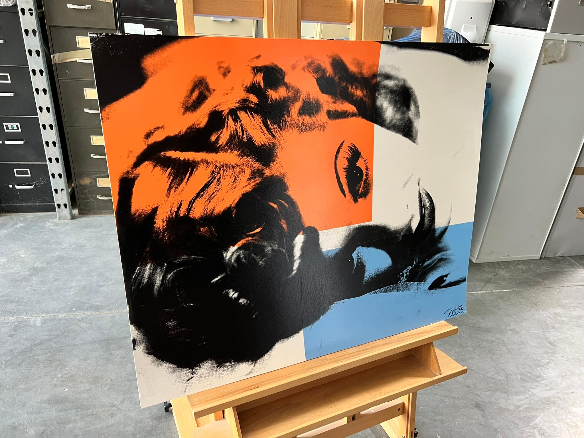 Lucille Ball on Silk - Peter Tunney Signed For Sale 7