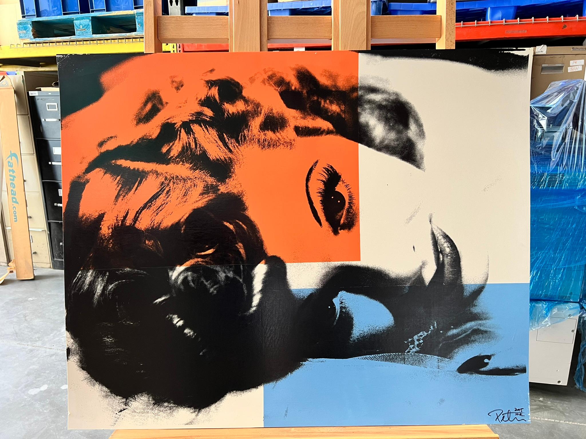 Lucille Ball on Silk - Peter Tunney Signed For Sale 1