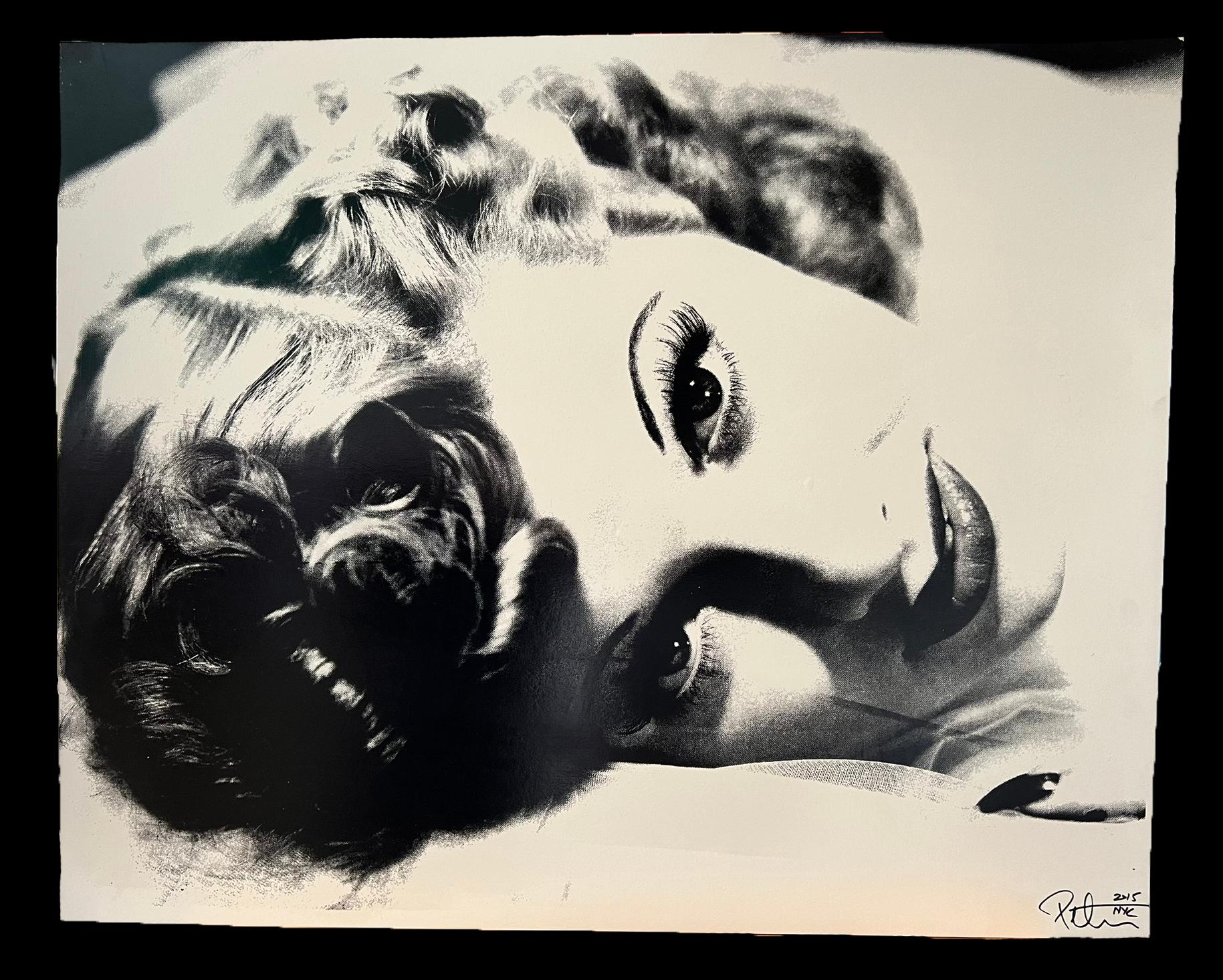 Lucille Ball sobre seda - Peter Tunney Firmado