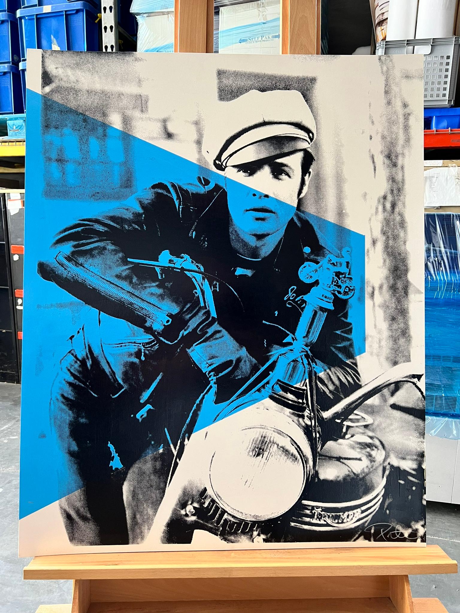 Marlon Brando sur vélo, signé Peter Tunney en vente 1