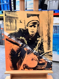 Marlon Brando on Bike - Peter Tunney Signed