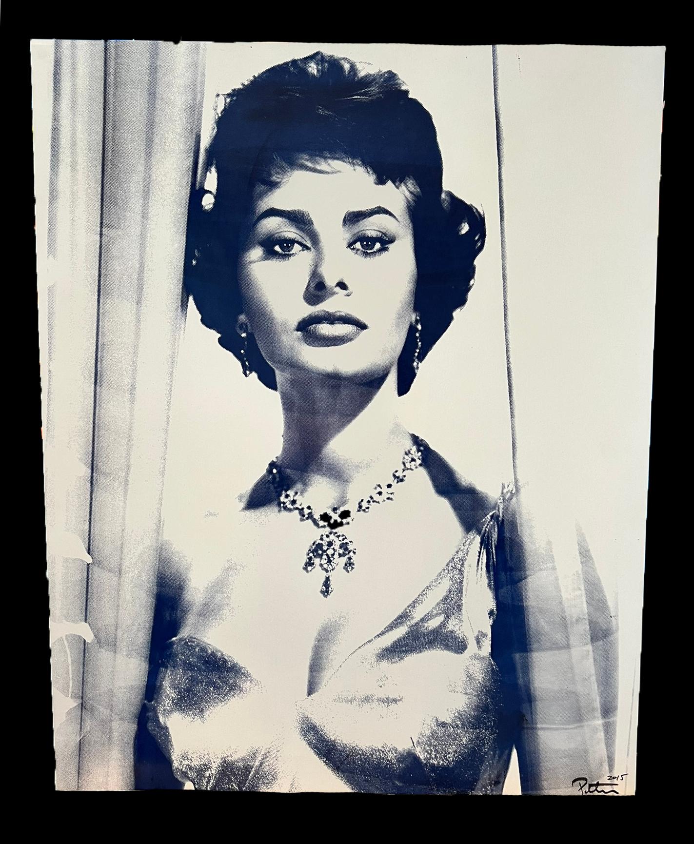 Sophia Loren en "Casa flotante" - Peter Tunney Firmado