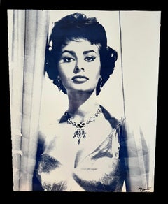 Sophia Loren en "Casa flotante" - Peter Tunney Firmado