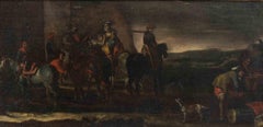 Antique Knights - Original Painting by Peter Van Lear -  17th Century 
