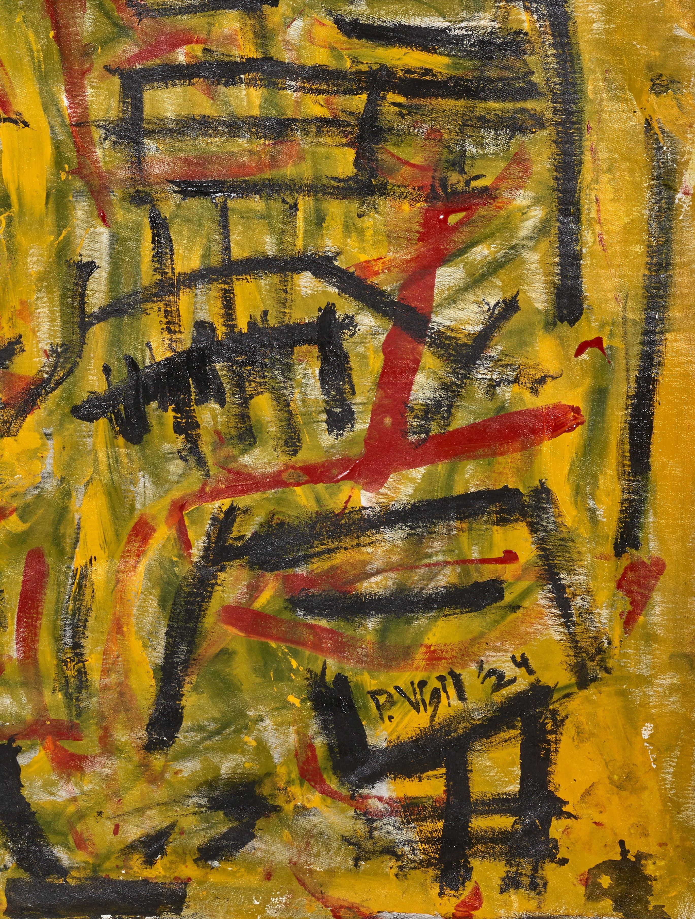 Maelstrom, Pintura, Acrílico sobre lienzo - Painting Expresionismo abstracto de Peter Vigil