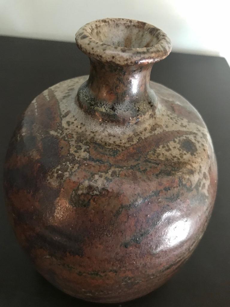 Vase en poterie de grès, signé par Peter Voulkos, datant de la fin du XIXe siècle, vers 1950 en vente 1