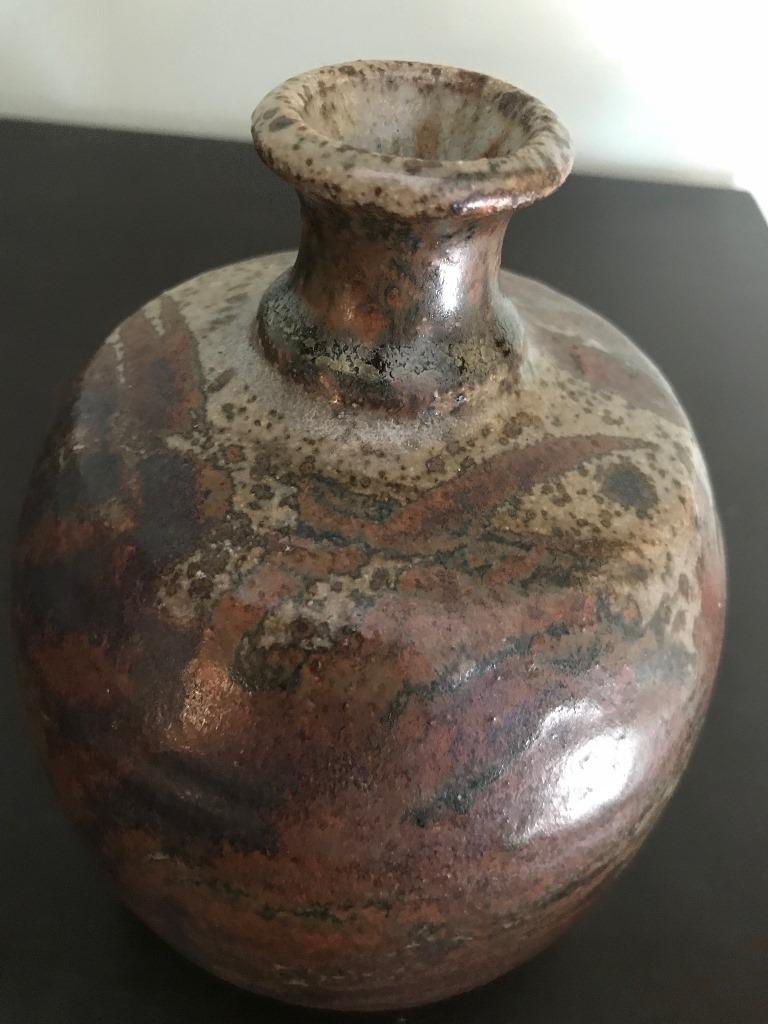 Grès Vase en poterie de grès, signé par Peter Voulkos, datant de la fin du XIXe siècle, vers 1950 en vente