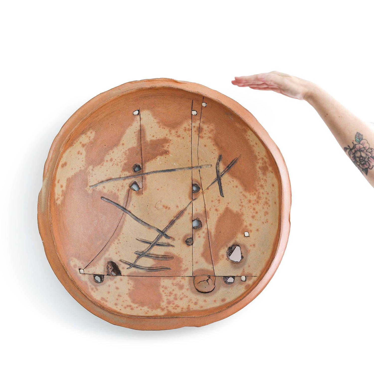 Rare large platter by Peter Voulkos 6