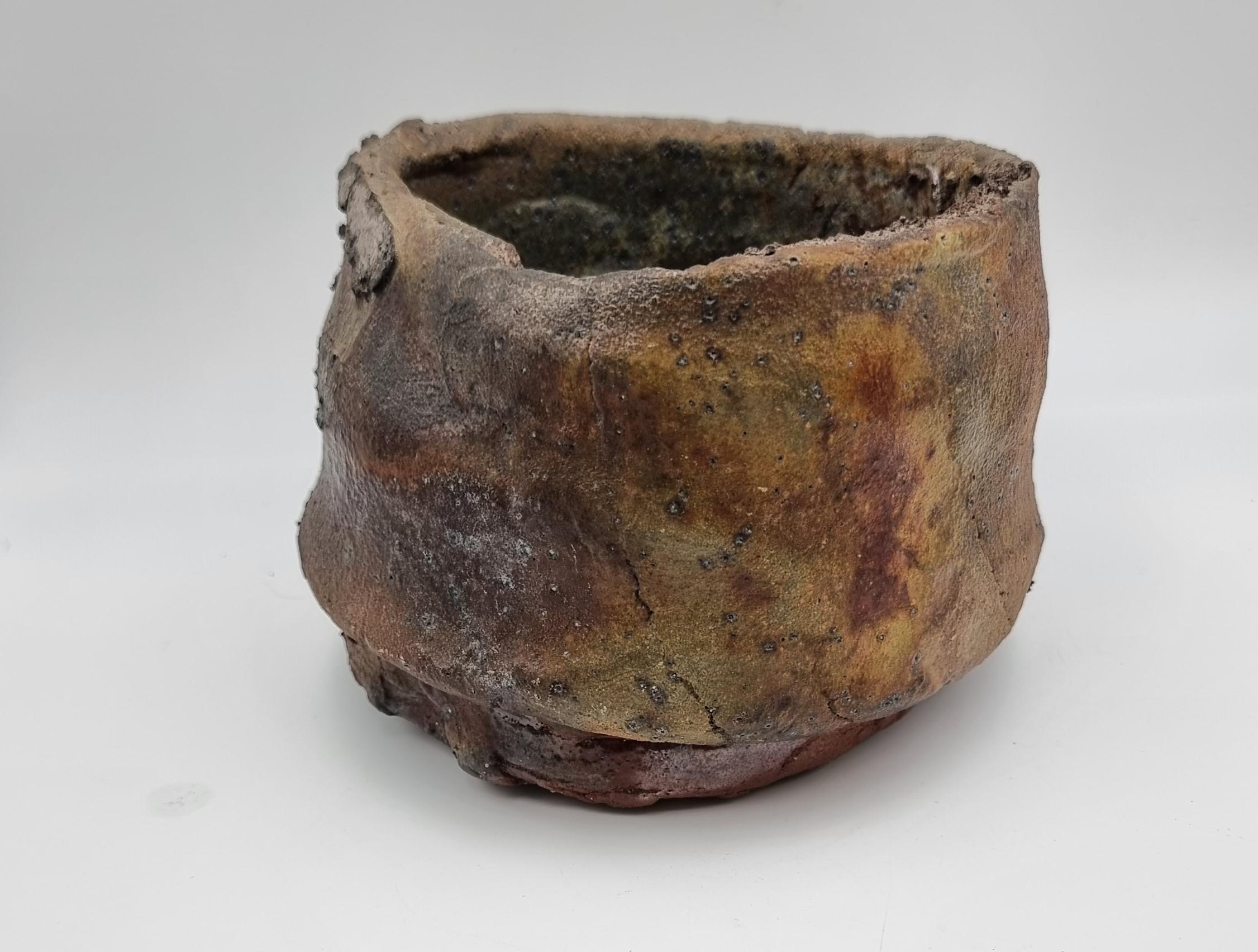 Two Large Tea Bowls (brown and blue glaze) (60% OFF LIST PRICE - LIMITED TIME) For Sale 5