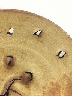 Untitled Plate (Gas-Fired Ceramic California Clay Sculpture)
