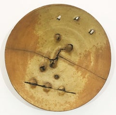 Vintage Untitled Plate (Gas-Fired Ceramic California Clay Sculpture)