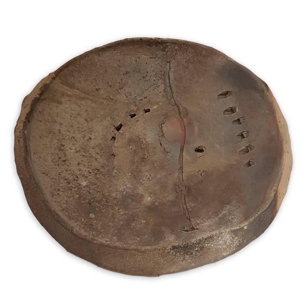 Wood Fired Platter - Sculpture by Peter Voulkos