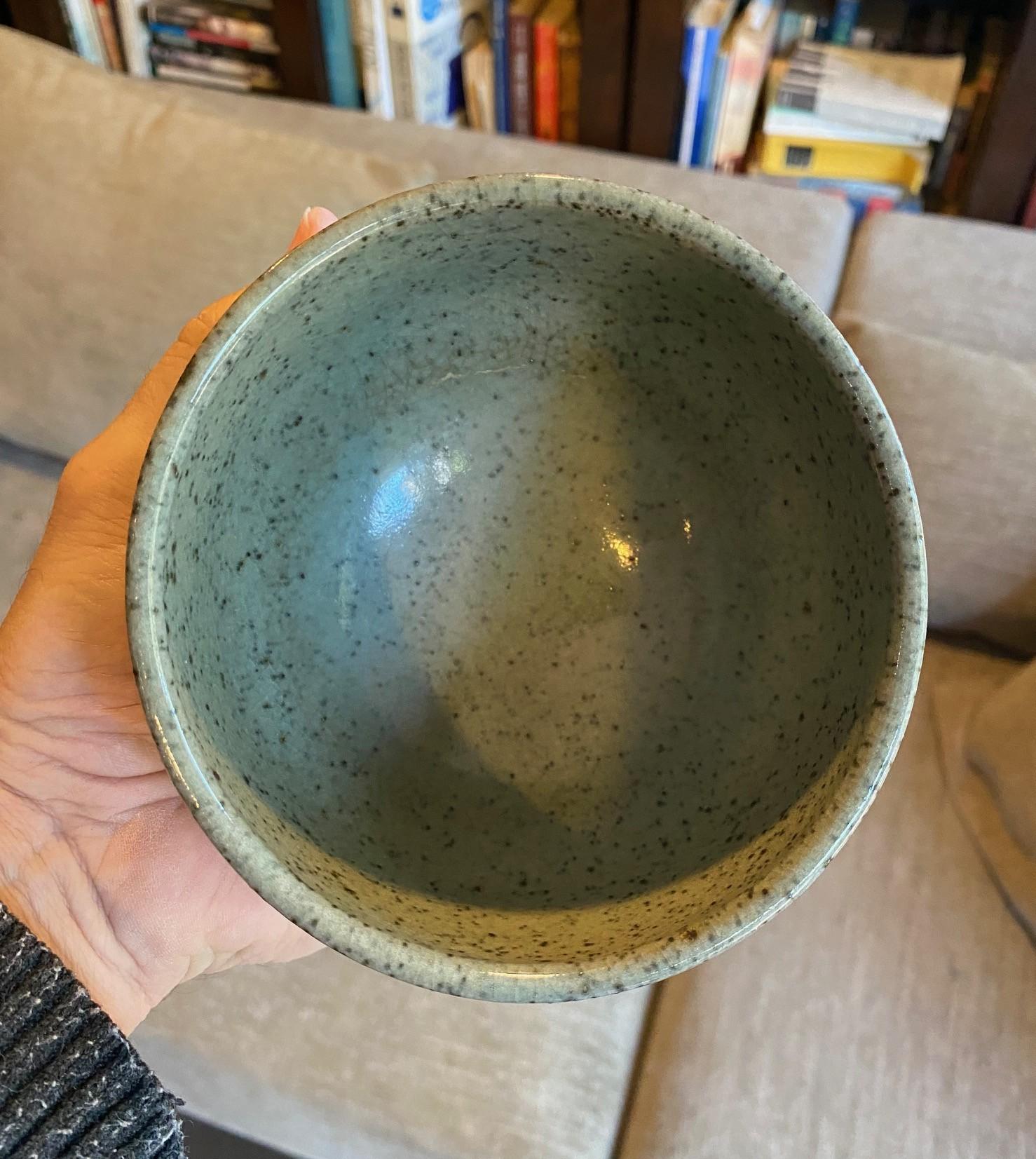 Peter Voulkos ha firmato la ciotola da tè Chawan in ceramica della prima metà del secolo scorso, anni '50 in vendita 8