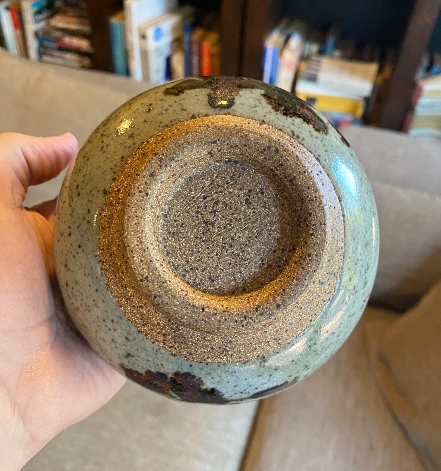 Peter Voulkos ha firmato la ciotola da tè Chawan in ceramica della prima metà del secolo scorso, anni '50 in vendita 9