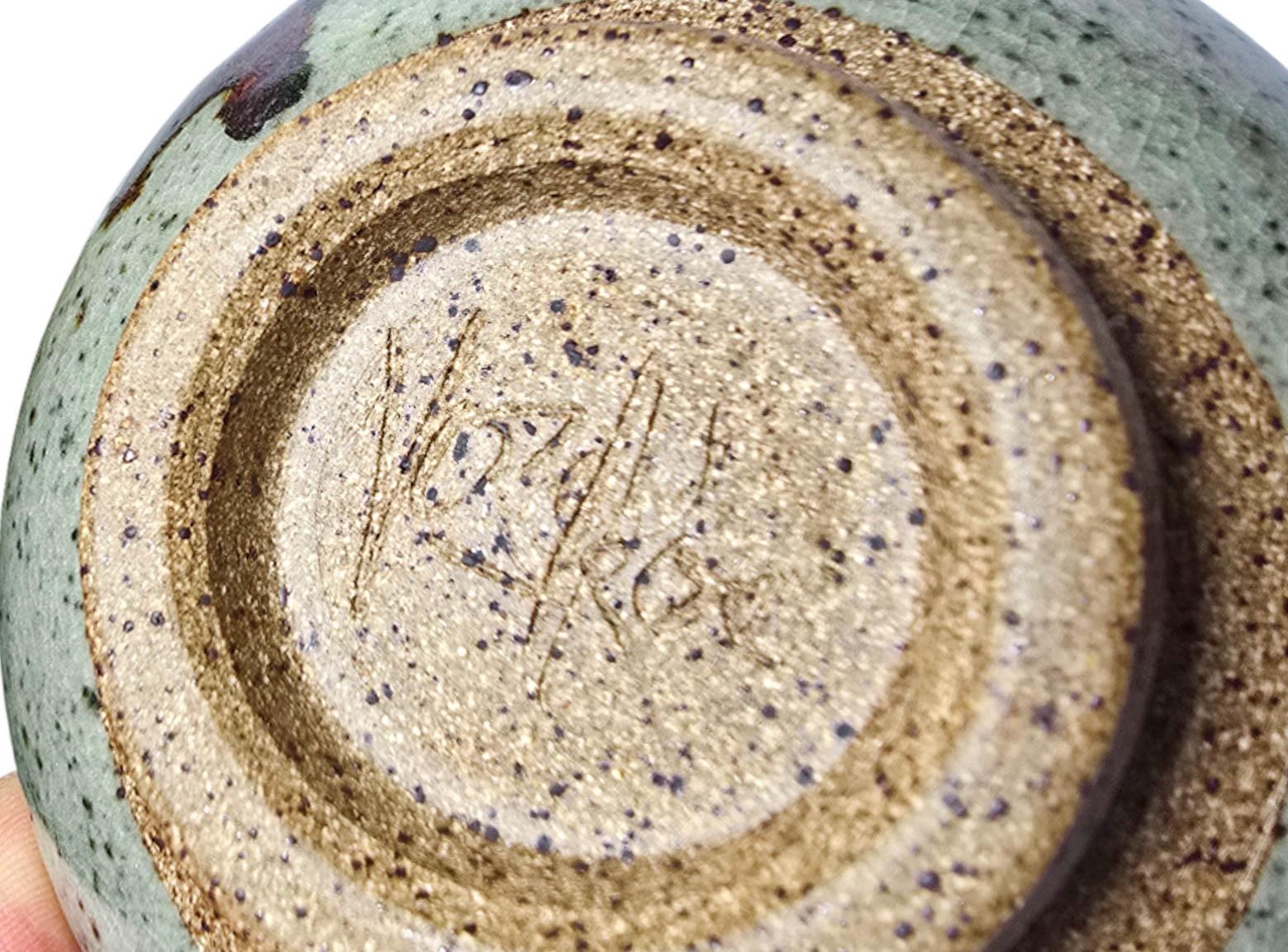 Peter Voulkos ha firmato la ciotola da tè Chawan in ceramica della prima metà del secolo scorso, anni '50 in vendita 12