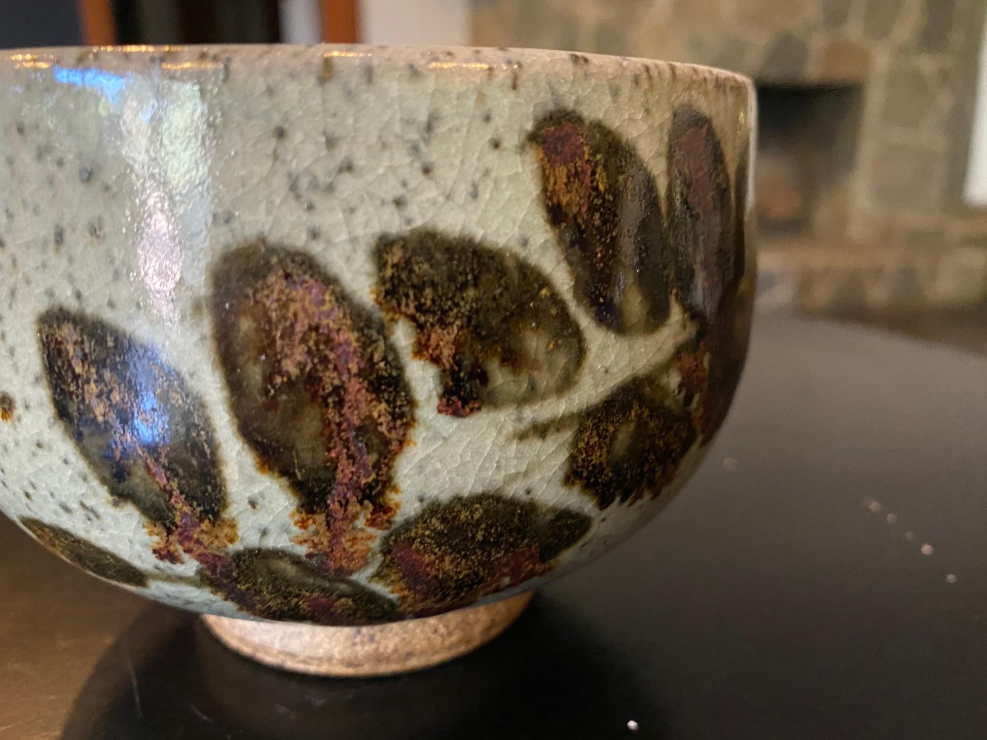 XX secolo Peter Voulkos ha firmato la ciotola da tè Chawan in ceramica della prima metà del secolo scorso, anni '50 in vendita