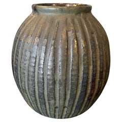 Vaso in ceramica Stoneware firmato da Peter Voulkos, anni '50, prima metà del secolo scorso