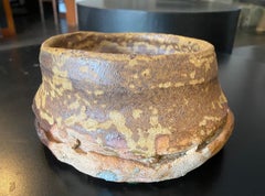 Peter Voulkos Firmado Moderno Abstracto California Studio Pottery Tazón de té Chawan